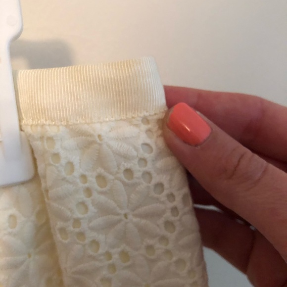 NWT Talbots Cream Eyelet Skirt - Picture 6 of 6